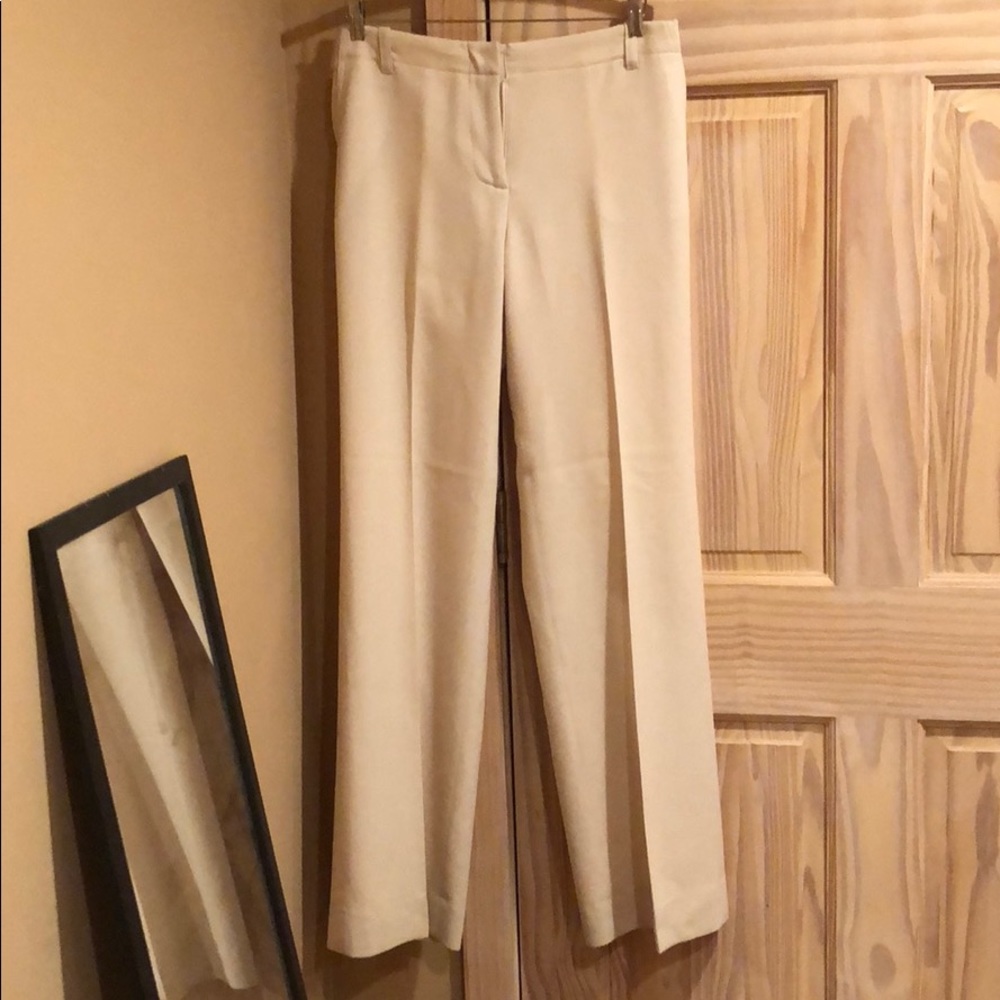 J. Crew cream  favorite fit trouser